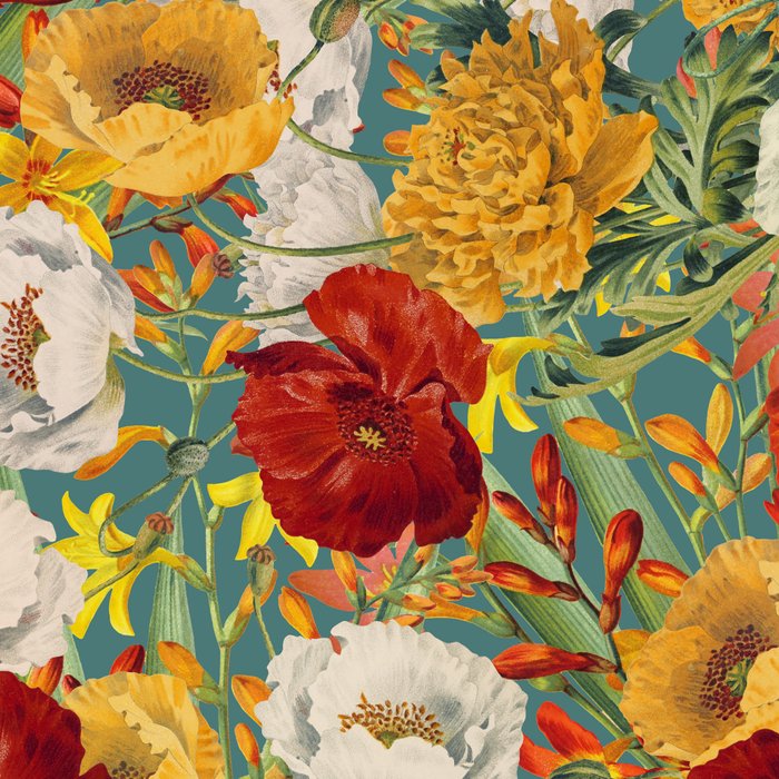 Vintage Poppy Floral Coffee Mug Gallery Image 2