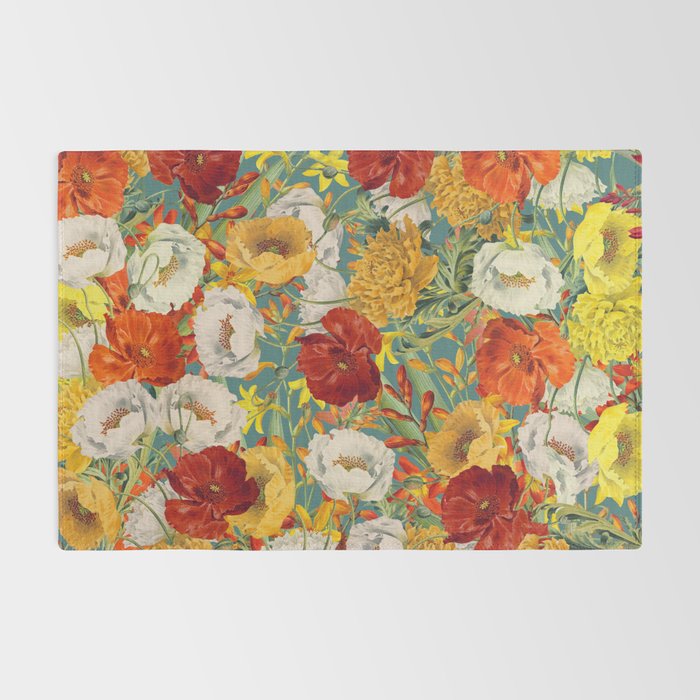Vintage Poppy Floral Rug Gallery Image 2