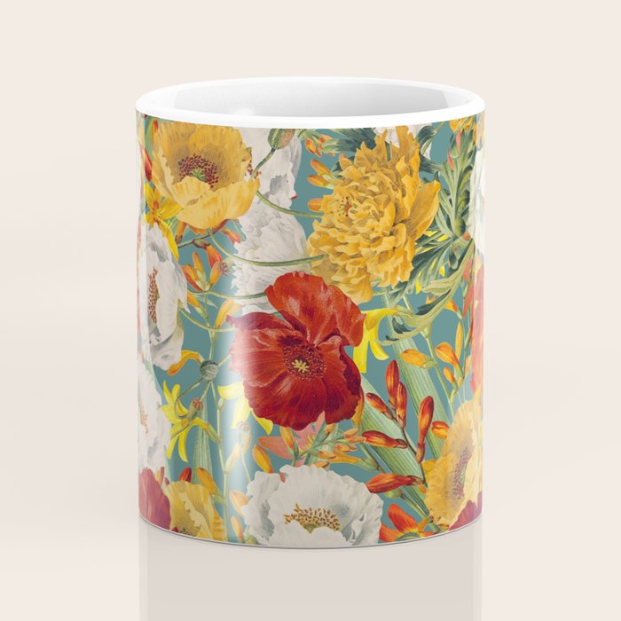 Vintage Poppy Floral Coffee Mug Gallery Image 4