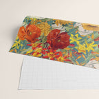 Vintage Poppy Floral Wrapping Paper Gallery Image 2