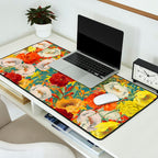 Vintage Poppy Floral Desk Mat Gallery Image 2