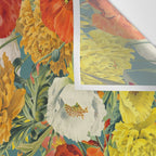 Vintage Poppy Floral Wall Tapestry Gallery Image 3