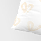 Luxe Gold Hearts on White Pillow Sham Gallery Image 4