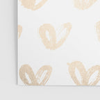 Luxe Gold Hearts on White Poster Gallery Image 3