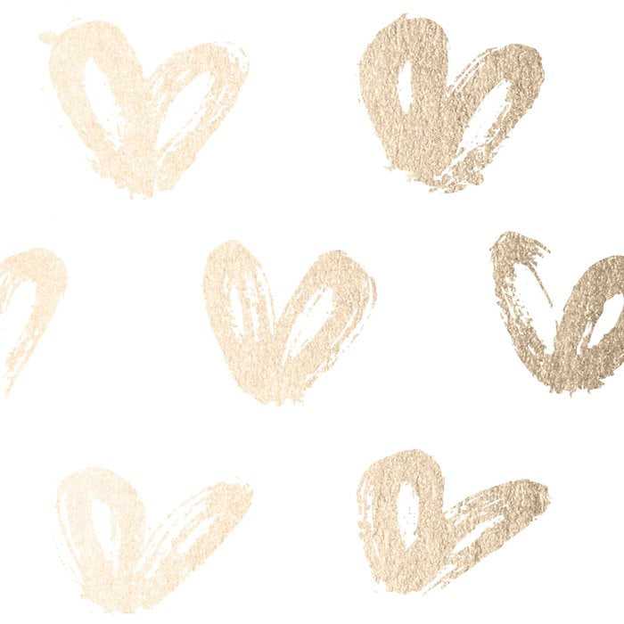 Luxe Gold Hearts on White Coffee Mug Gallery Image 2