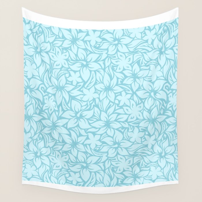 Moloaa Bay Hawaiian Hibiscus Aloha Shirt Print Wall Tapestry Gallery Image 1