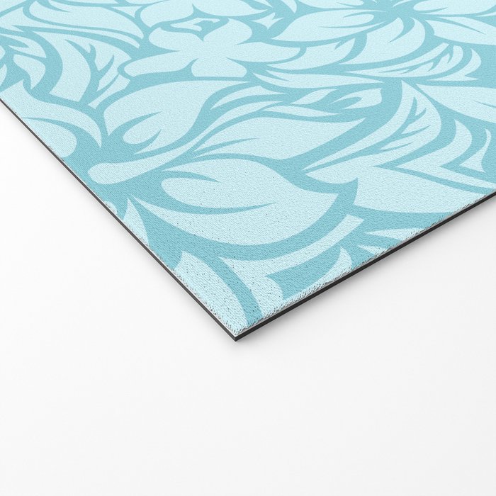 Moloaa Bay Hawaiian Hibiscus Aloha Shirt Print Welcome Mat Gallery Image 2