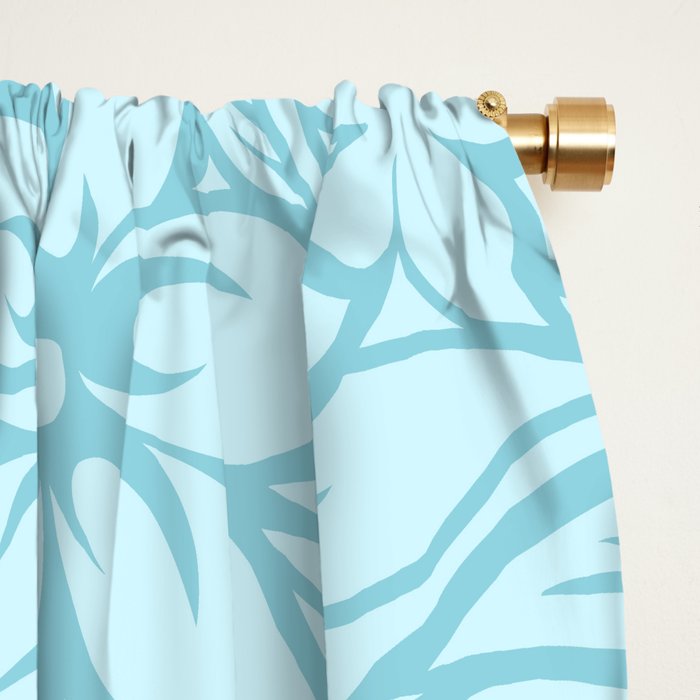 Moloaa Bay Hawaiian Hibiscus Aloha Shirt Print Window Curtain Gallery Image 2