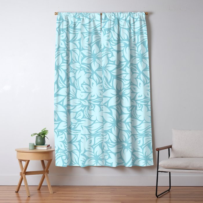 Moloaa Bay Hawaiian Hibiscus Aloha Shirt Print Window Curtain Gallery Image 5
