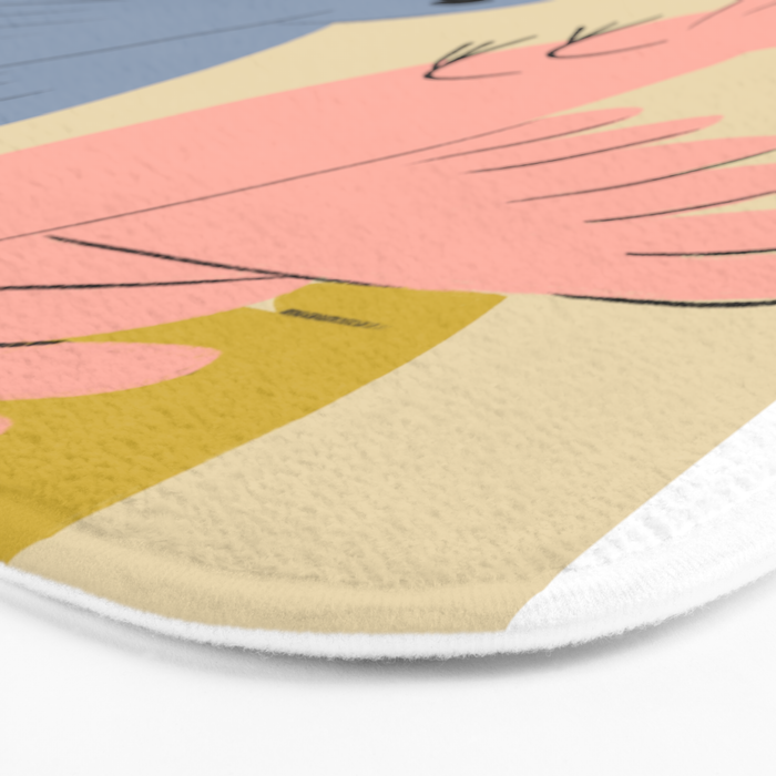 Flying Birds - Pastel Colors  Bath Mat Gallery Image 3