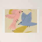 Flying Birds - Pastel Colors  Welcome Mat Gallery Image 1