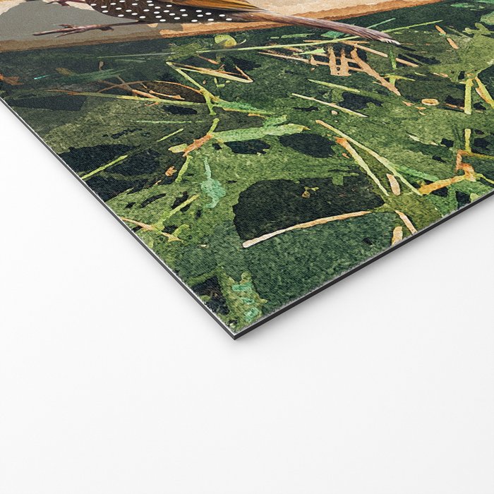 Jungle Nap Painting, Nature Illustration, Woman & Birds Portrait Welcome Mat Gallery Image 2