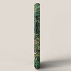 Jungle Nap Painting, Nature Illustration, Woman & Birds Portrait iPhone Case Gallery Image 2