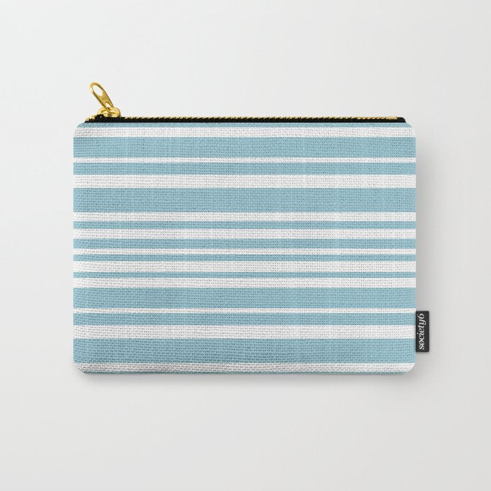 Classic Stripes XXXV - Sky Blue Carry All Pouch Gallery Image 1