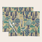 Whimsical tropical jungle pattern Placemat Gallery Image 1