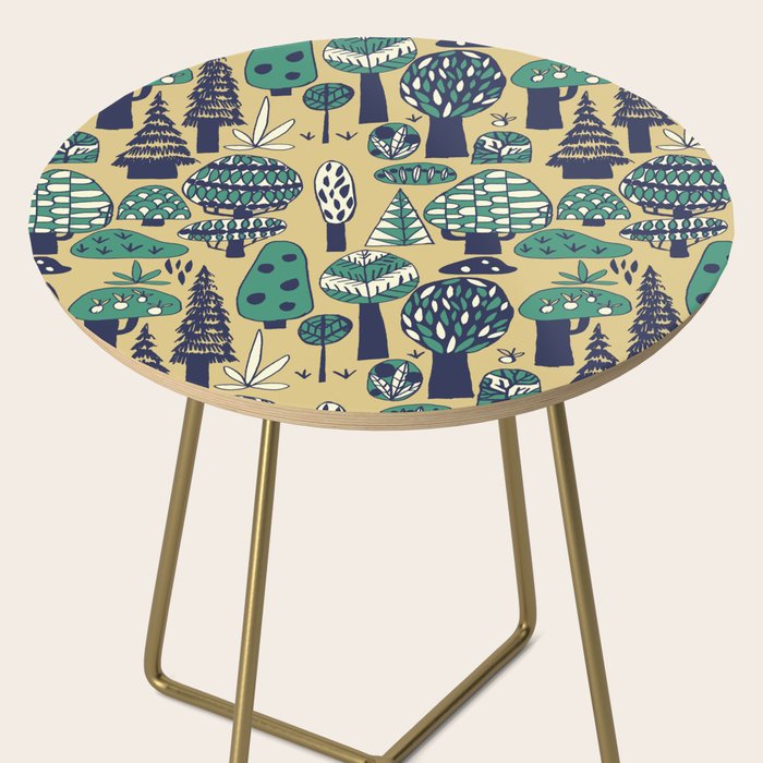 Whimsical tropical jungle pattern Side Table Gallery Image 2