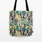 Whimsical tropical jungle pattern Tote Bag Gallery Image 1