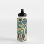 Whimsical tropical jungle pattern Water Bottle Gallery Image 3