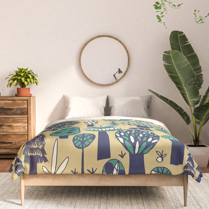 Whimsical tropical jungle pattern Comforter Gallery Image 3