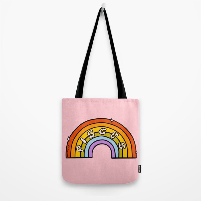 Pisces Rainbow Tote Bag Gallery Image 2