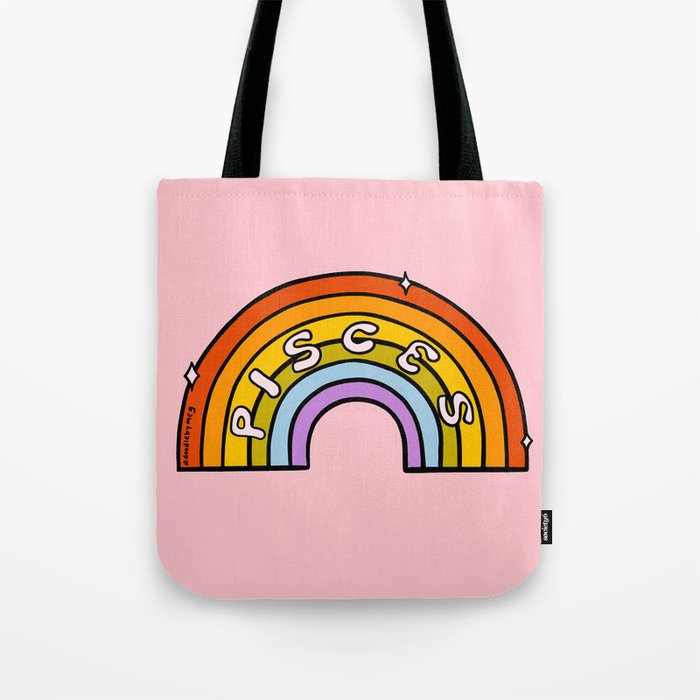 Pisces Rainbow Tote Bag Gallery Image 1