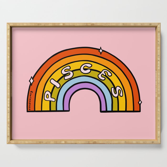Pisces Rainbow Serving Tray Gallery Image 1
