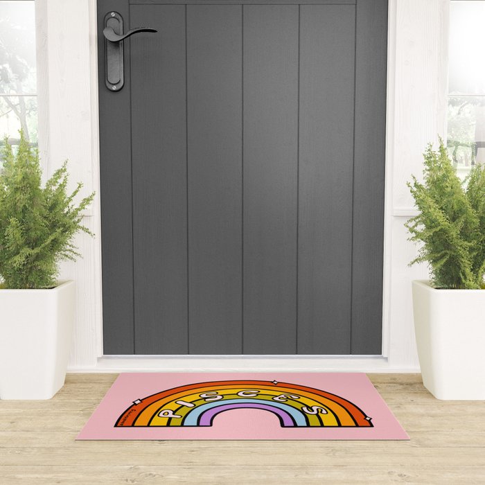 Pisces Rainbow Welcome Mat Gallery Image 3