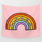 Pisces Rainbow Wall Tapestry Gallery Image 4