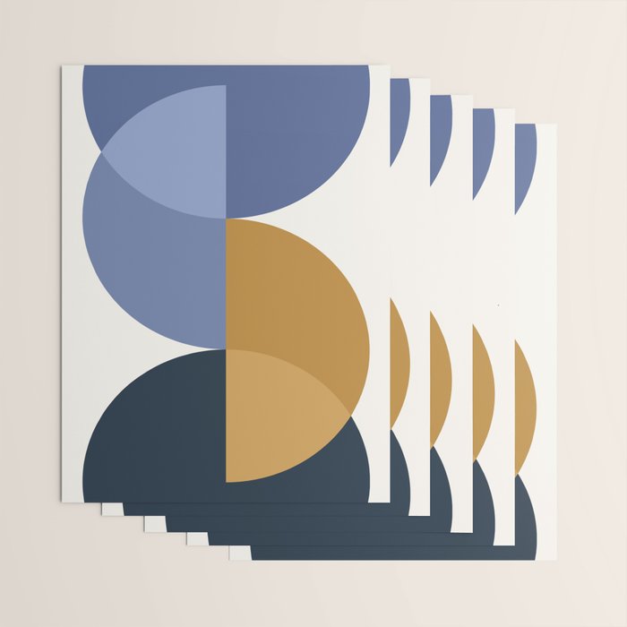 Geometric Harmony XXXV Wrapping Paper Gallery Image 3