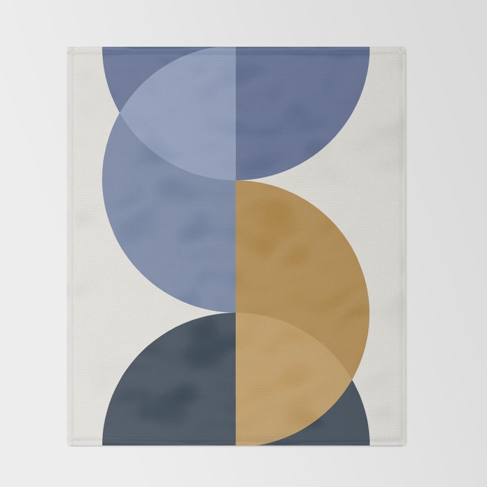 Geometric Harmony XXXV Throw Blanket Gallery Image 2