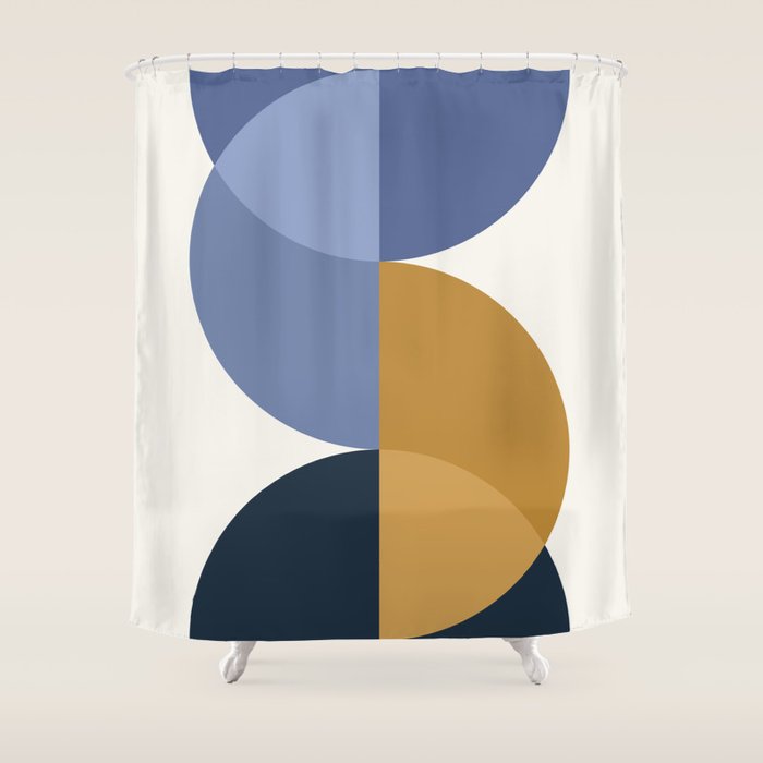 Geometric Harmony XXXV Shower Curtain Gallery Image 1