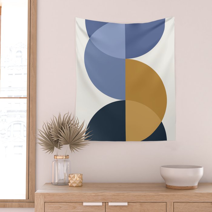 Geometric Harmony XXXV Wall Tapestry Gallery Image 2