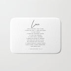 1 Corinthians 13 Love Is Patient Love Is Kind Love Never Fails Bible Verse Print Scripture Christian Bath Mat Gallery Image 1