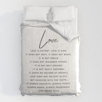 1 Corinthians 13 Love Is Patient Love Is Kind Love Never Fails Bible Verse Print Scripture Christian Comforter Gallery Image 6