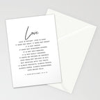 1 Corinthians 13 Love Is Patient Love Is Kind Love Never Fails Bible Verse Print Scripture Christian Stationery Card Gallery Image 2