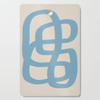 Abstract Scribble (Blue Beige) Cutting Board Gallery Image 1