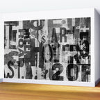 Loft Style Distressed Grunge Street Art Typography Wall Mural Gallery Image 2