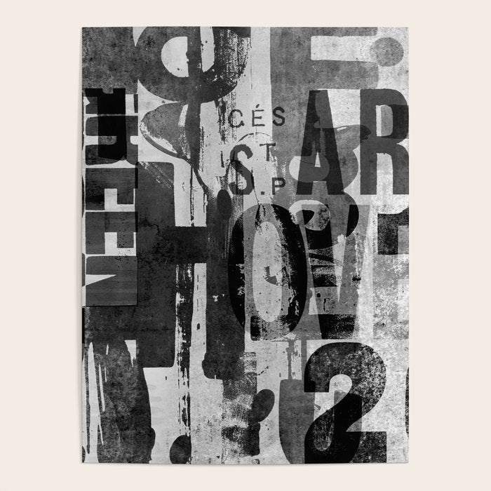 Loft Style Distressed Grunge Street Art Typography Poster Gallery Image 1
