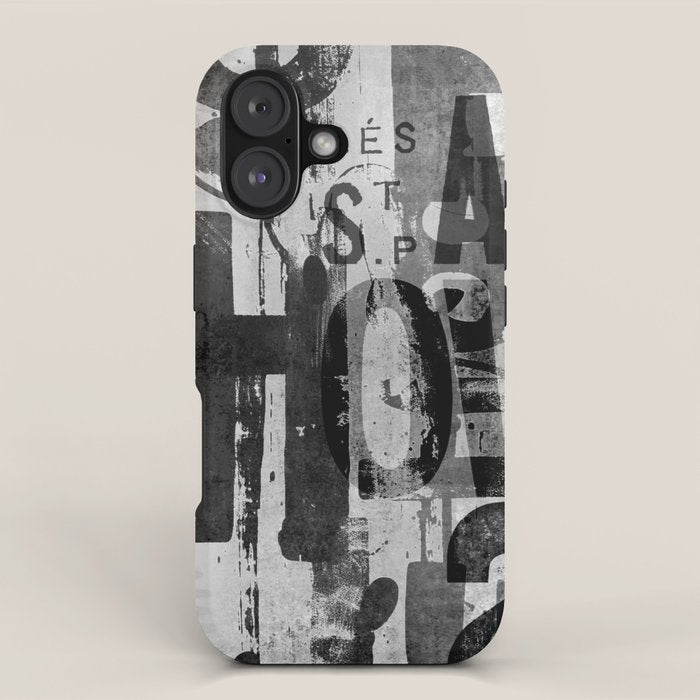 Loft Style Distressed Grunge Street Art Typography iPhone Case Gallery Image 1