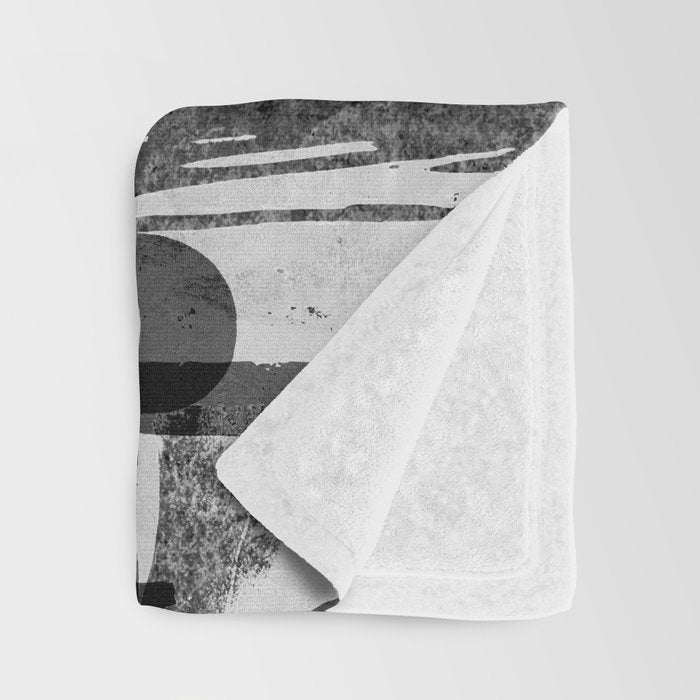 Loft Style Distressed Grunge Street Art Typography Throw Blanket Gallery Image 3