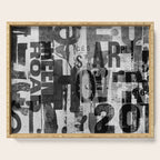 Loft Style Distressed Grunge Street Art Typography Serving Tray Gallery Image 1