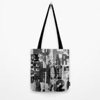Loft Style Distressed Grunge Street Art Typography Tote Bag Gallery Image 2