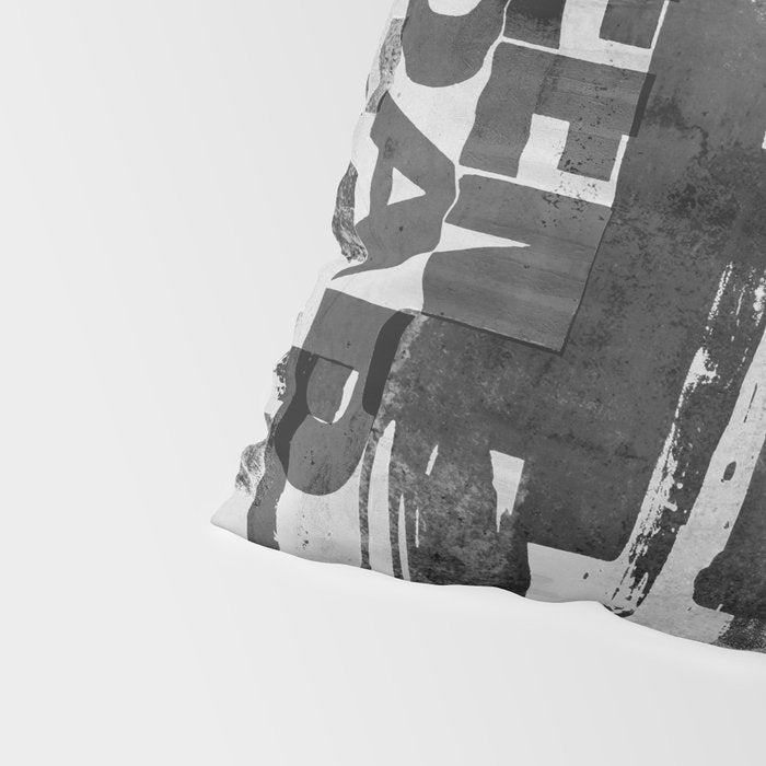 Loft Style Distressed Grunge Street Art Typography Pillow Sham Gallery Image 4
