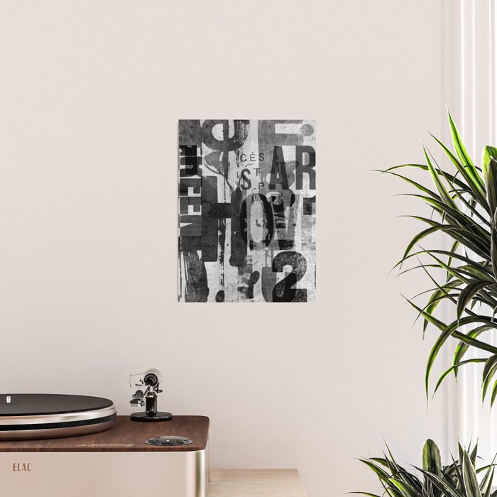 Loft Style Distressed Grunge Street Art Typography Poster Gallery Image 2