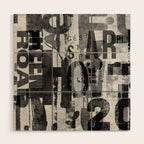 Loft Style Distressed Grunge Street Art Typography Wood Wall Art Gallery Image 1
