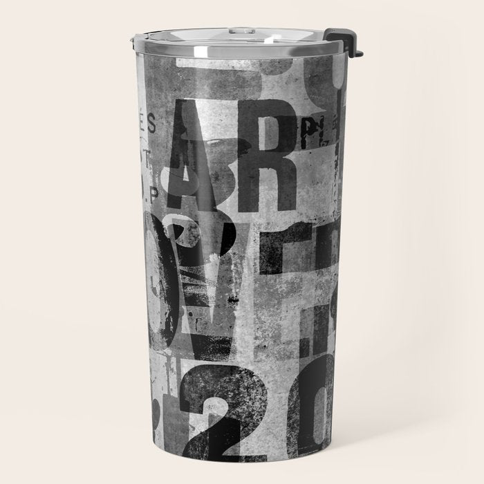 Loft Style Distressed Grunge Street Art Typography Travel Mug Gallery Image 2