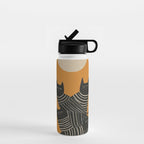 Abstract Black Cats Water Bottle Gallery Image 1
