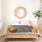 Abstract Black Cats Duvet Cover Gallery Image 3