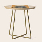 Abstract Black Cats Side Table Gallery Image 1
