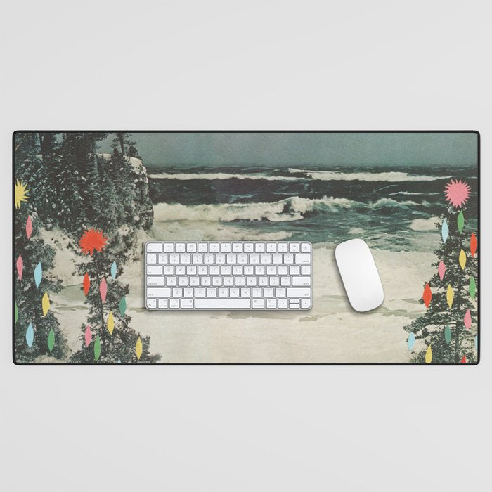 Christmas Beach Desk Mat Gallery Image 1